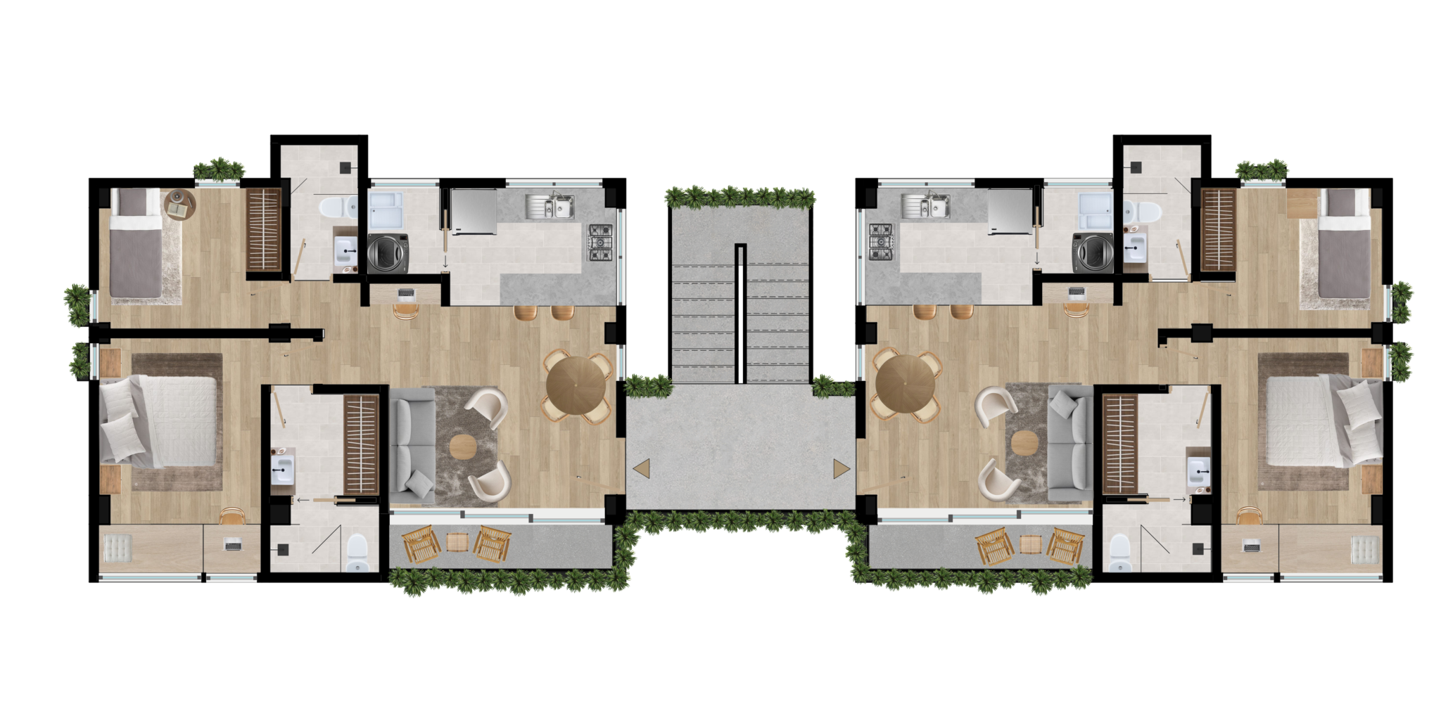 Planta tipo - Apartamentos Villa de La Montaña