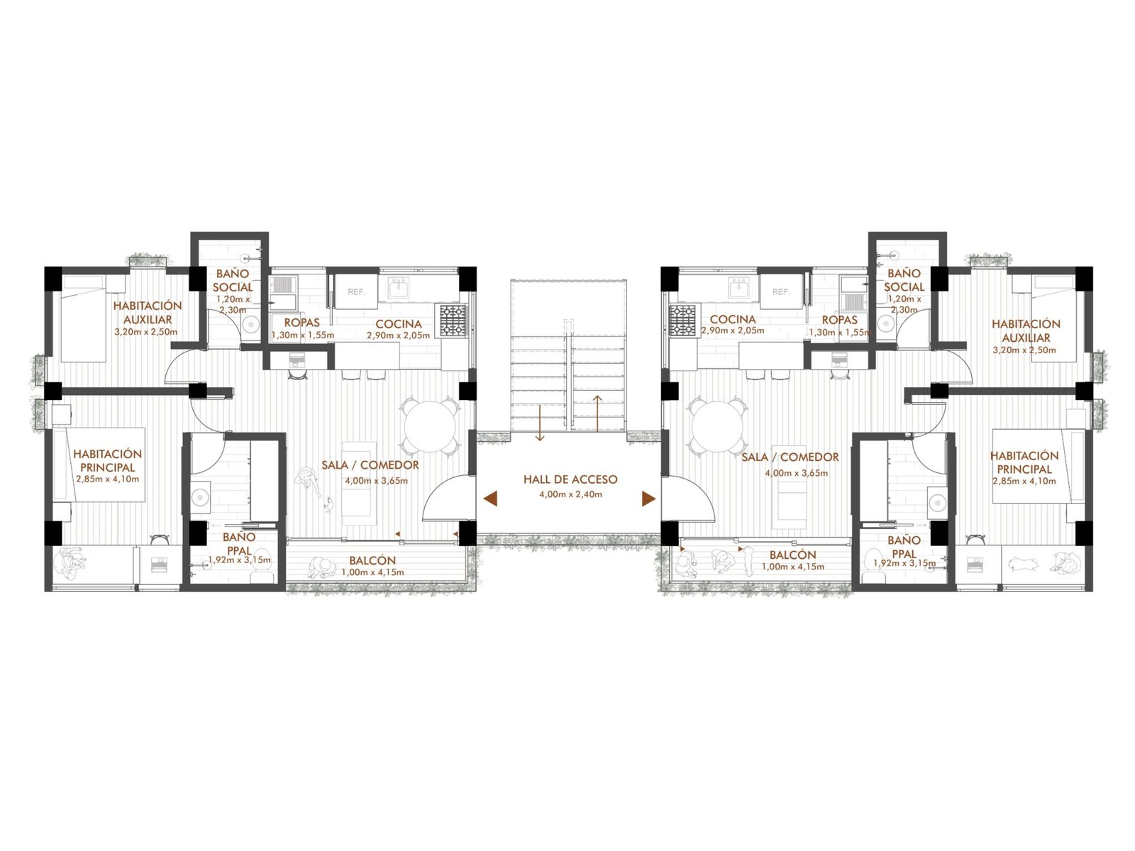 Planta técnica - Apartamentos Villa de La Montaña